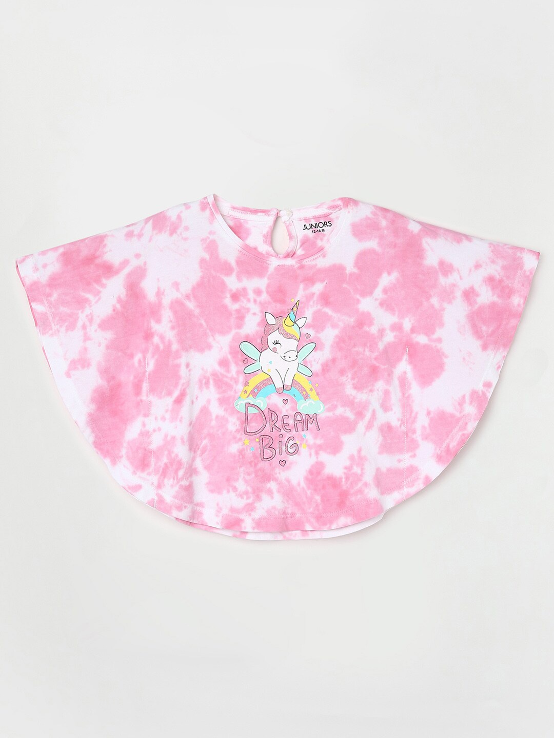 

Juniors by Lifestyle Infants Tie and Dye Cotton Cape Top, Pink