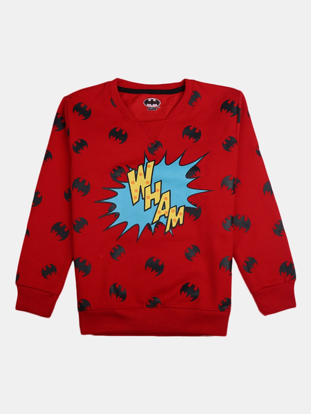 

V-Mart Boys Graphic Printed Cotton Sweatshirt, Red