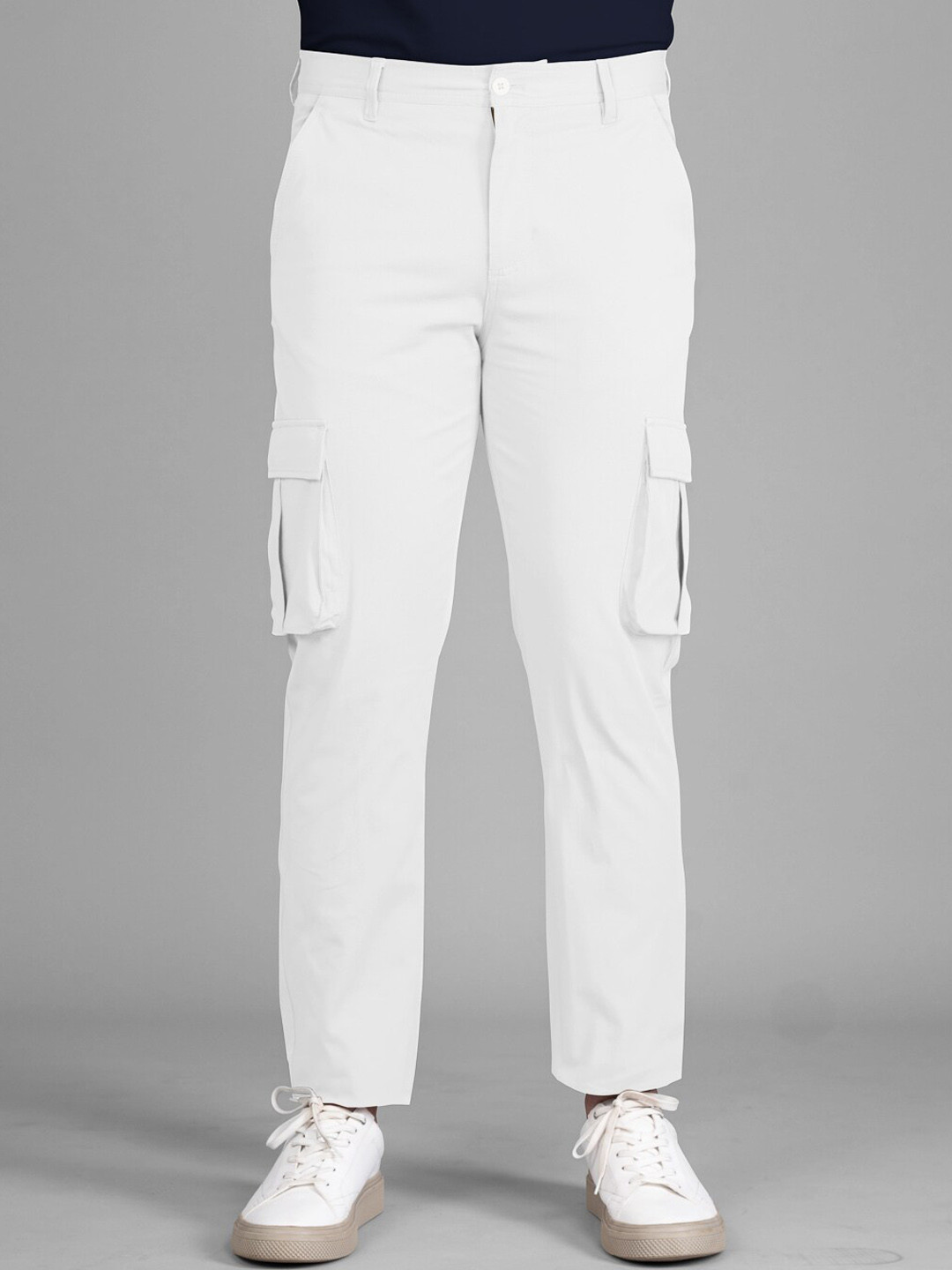 

The Pant Project Men Tailored Slim Fit Cargos, White