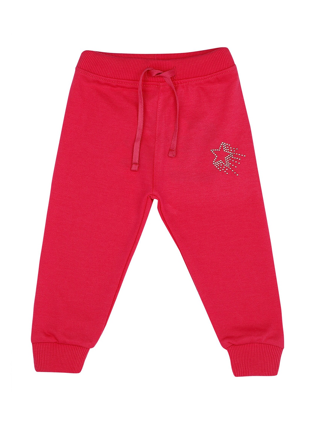 

Bodycare Kids Girls Embellished Details Antiviral Cotton Jogger, Pink