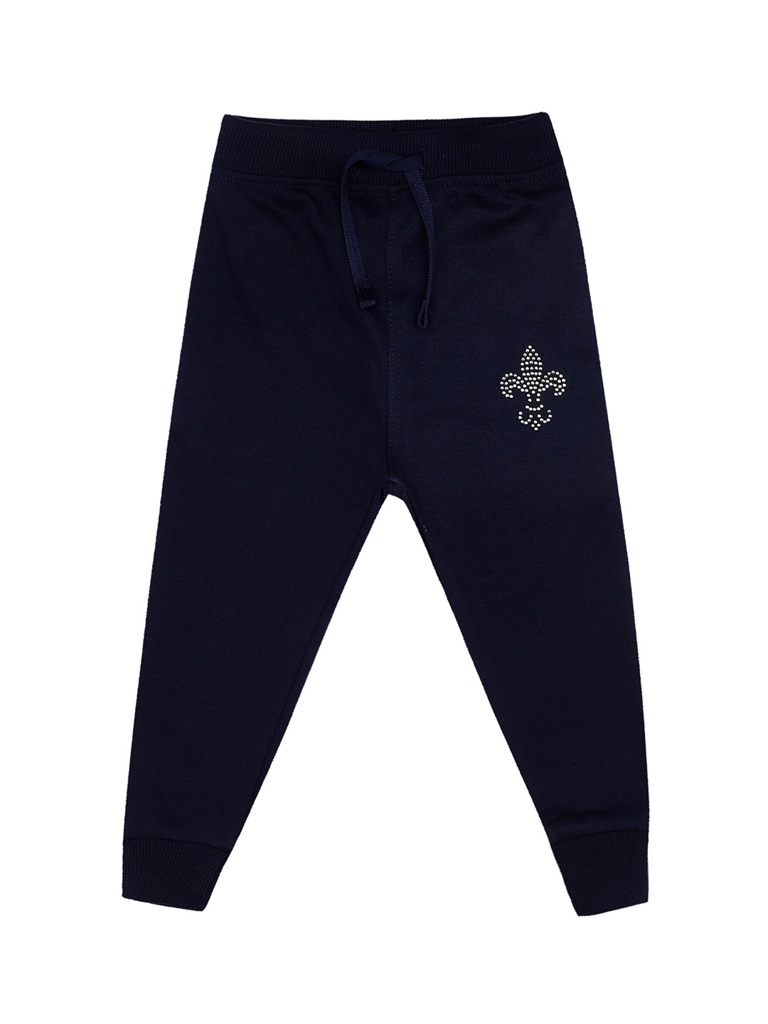 

Bodycare Kids Girls Mid-Rise Cotton Joggers, Blue
