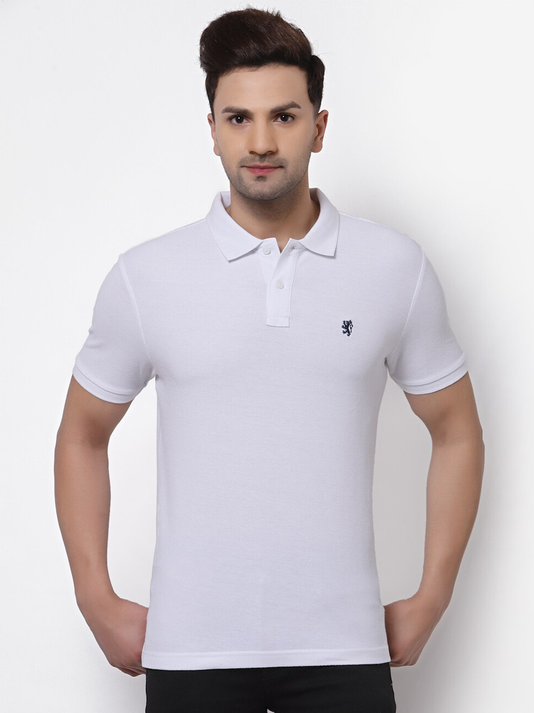 

Red Tape Polo Collar Pure Cotton T-Shirt, White
