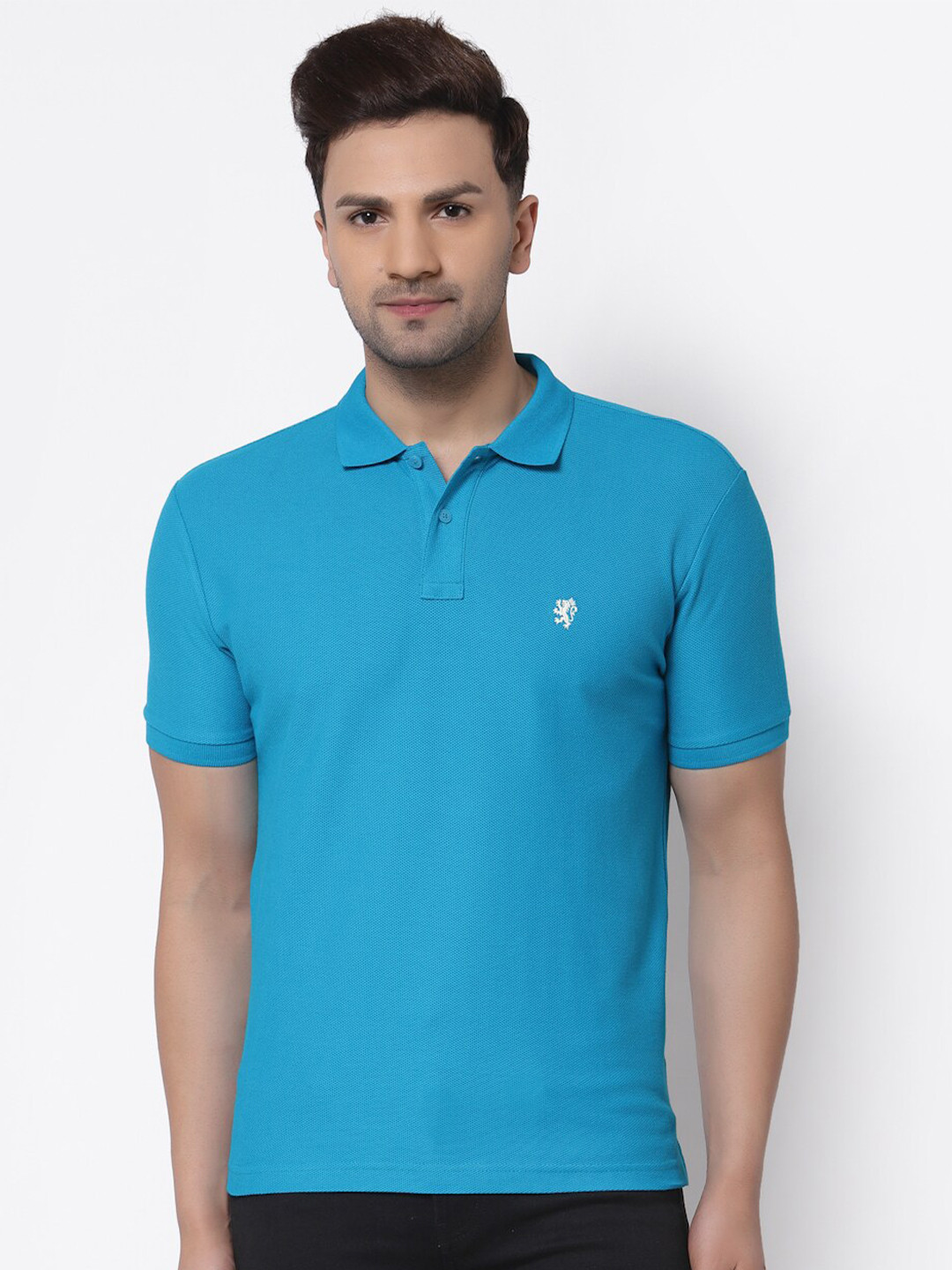 

Red Tape Men Polo Collar Pure Cotton T-shirt, Blue