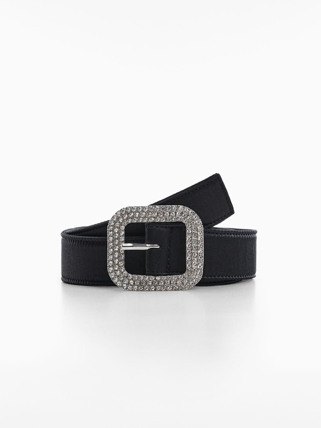 

MANGO Women Solid Belt, Black