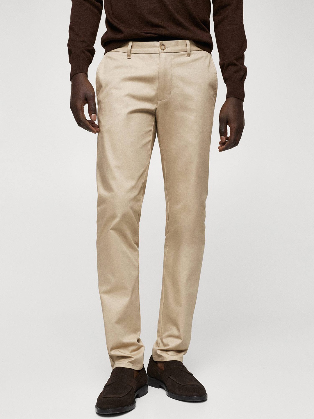 

MANGO MAN Sustainable Slim Fit Chinos, Beige