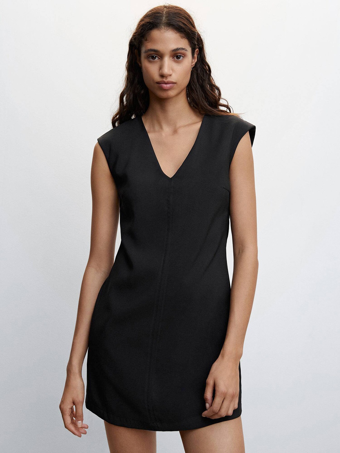 

MANGO A-Line Dress, Black