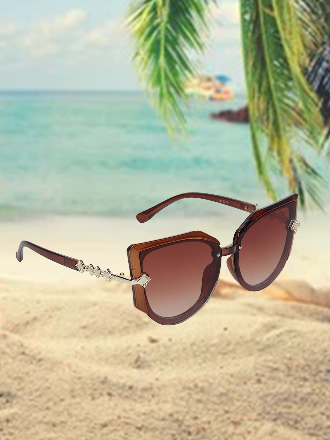 

CELEBRITY SUNGLASSES Other Sunglasses with UV Protected Lens CLSG-5219-02, Brown