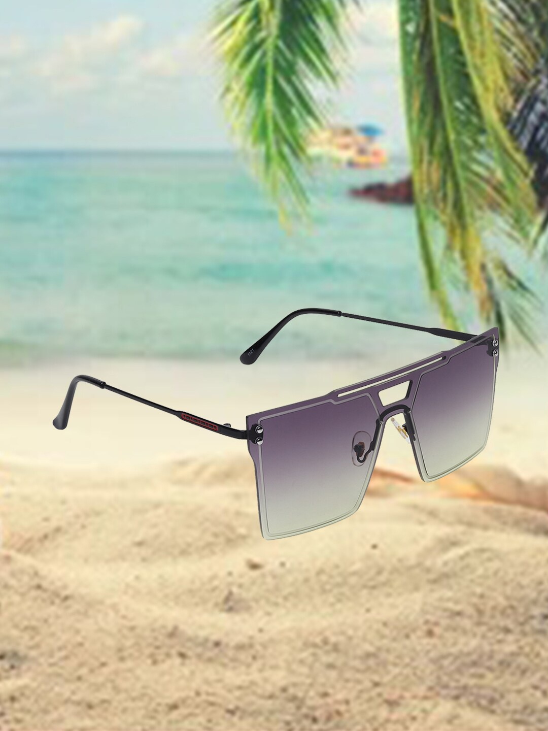 CELEBRITY SUNGLASSES Oversized Sunglasses With UV Protected Lens-CLSG-1122-0, Grey