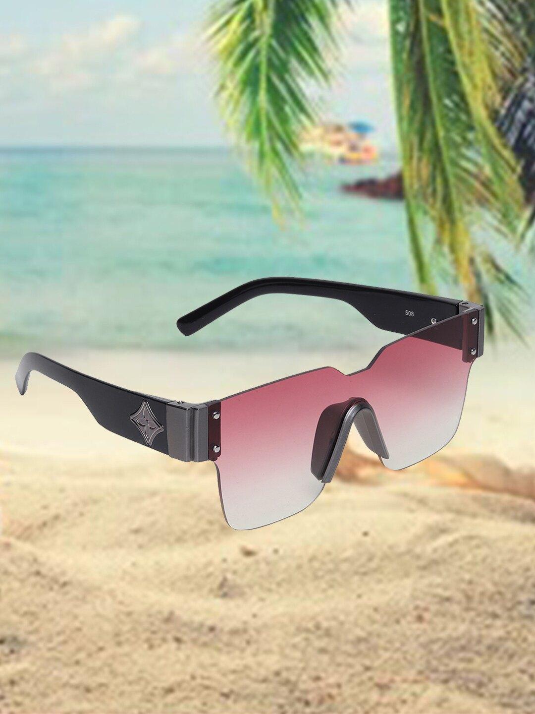 

CELEBRITY SUNGLASSES Square Sunglasses With UV Protected Lens CLSG-508-03, Purple