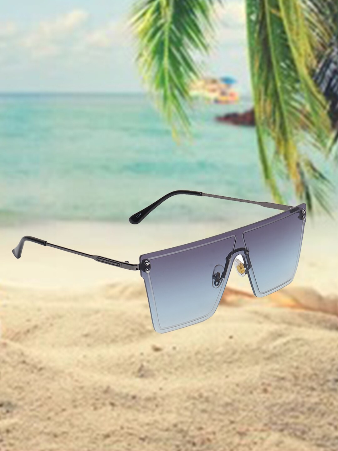 

CELEBRITY SUNGLASSES Lens & Wayfarer Sunglasses with UV Protected Lens, Blue