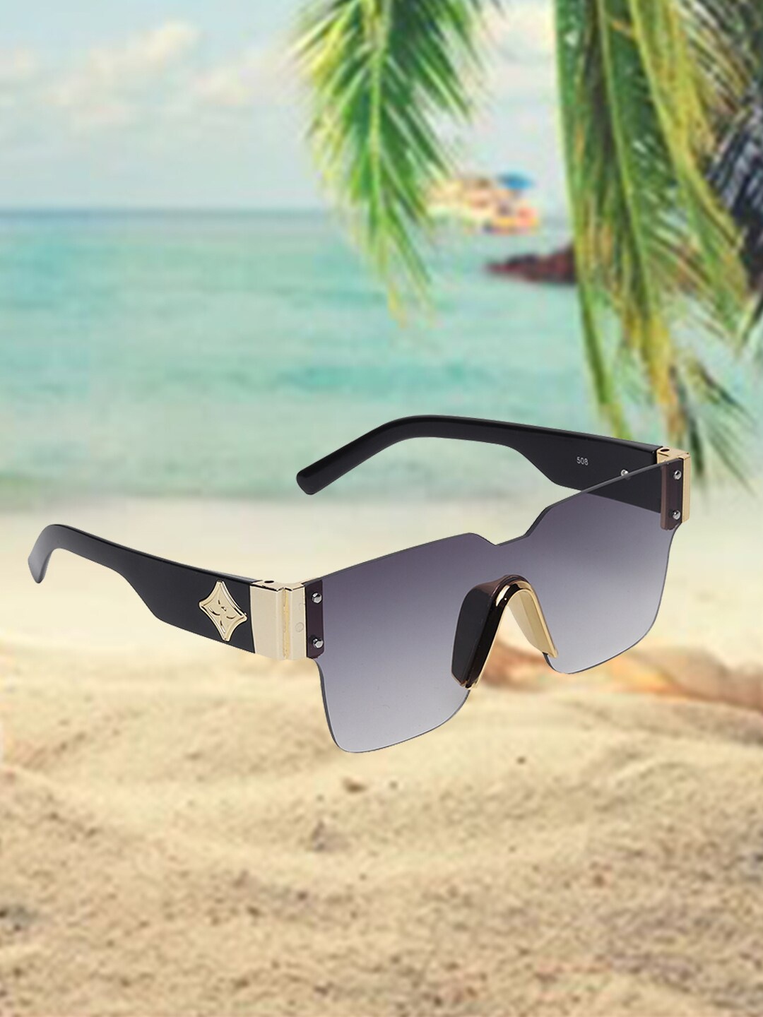 

CELEBRITY SUNGLASSES Wayfarer Sunglasses With UV Protected Lens CLSG-508-01, Black