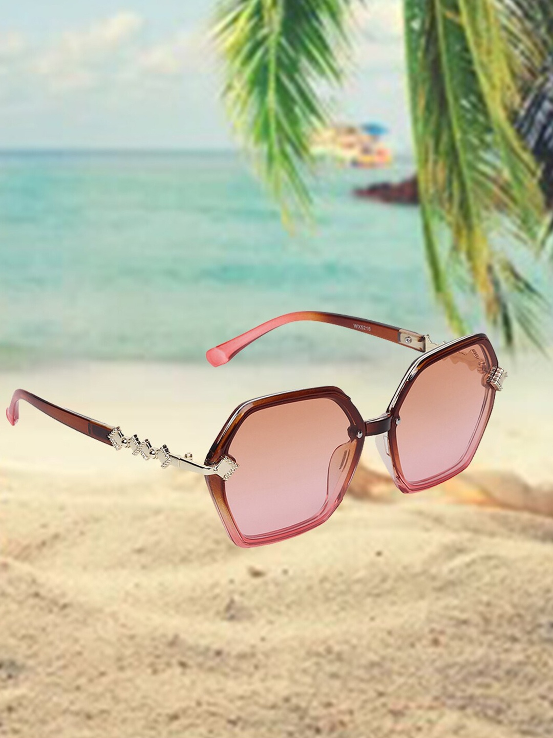 

CELEBRITY SUNGLASSES Other Sunglasses with UV Protected Lens CLSG-5216-04, Red