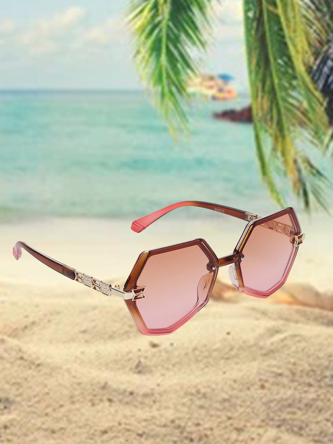 

CELEBRITY SUNGLASSES Other Sunglasses with UV Protected Lens- CLSG-5215-05, Pink