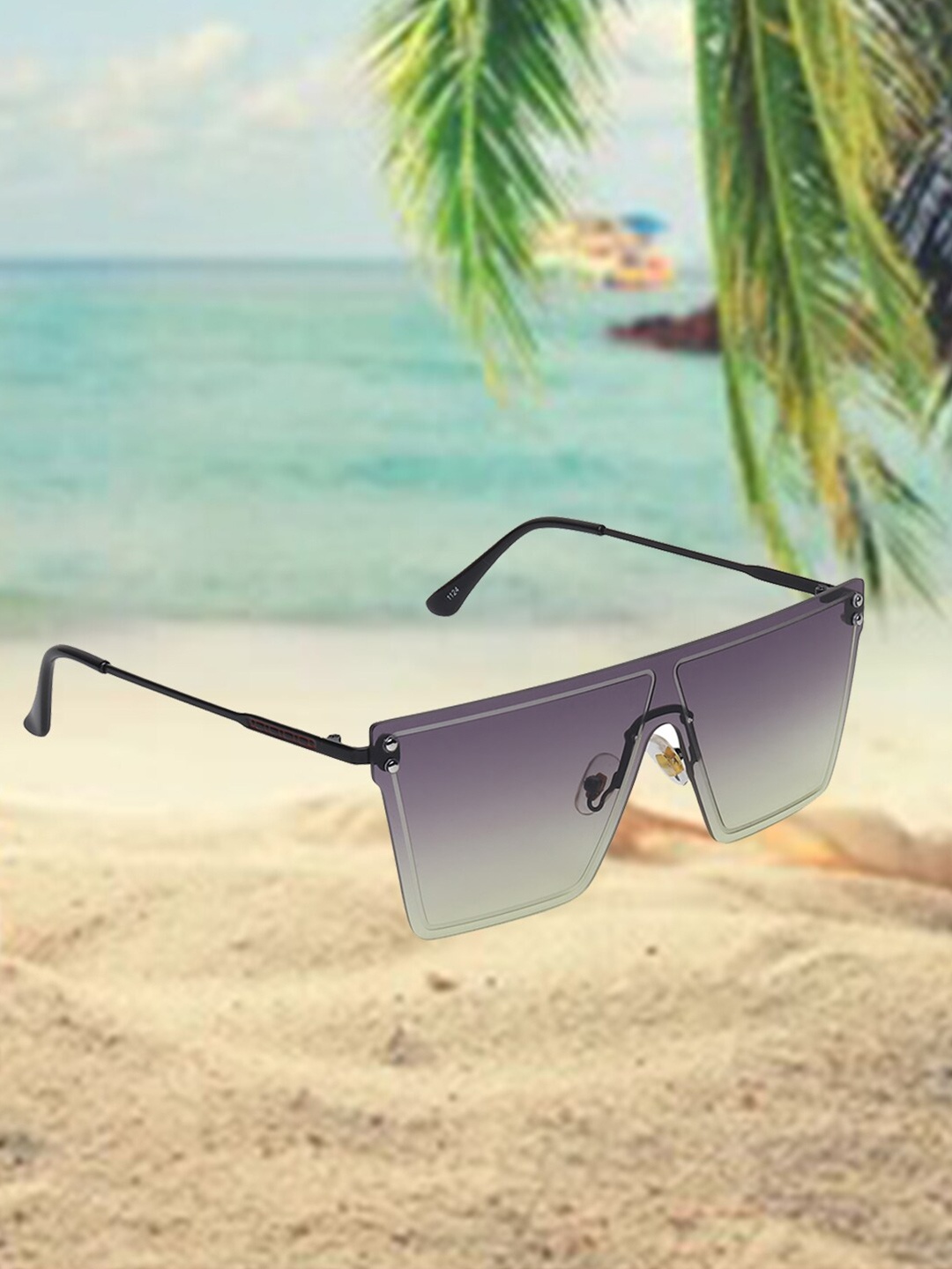 

CELEBRITY SUNGLASSES Lens & Oversized Sunglasses with UV Protected Lens, Grey