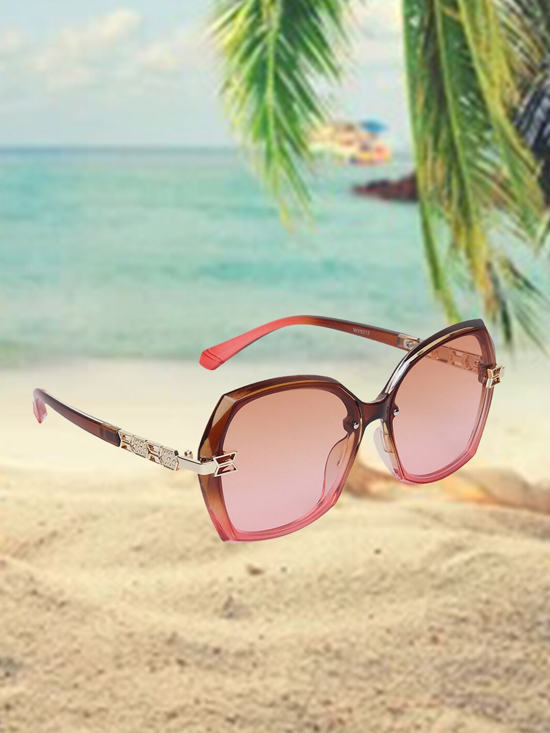 

CELEBRITY SUNGLASSES Lens & Other Sunglasses with UV Protected Lens, Red