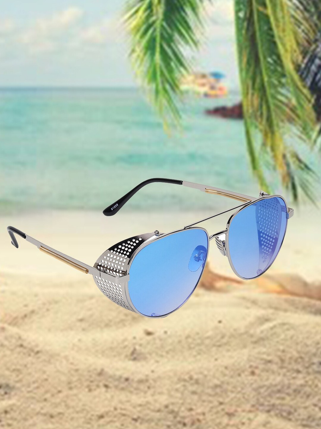 

CELEBRITY SUNGLASSES Lens & Other Sunglasses with UV Protected Lens, Blue