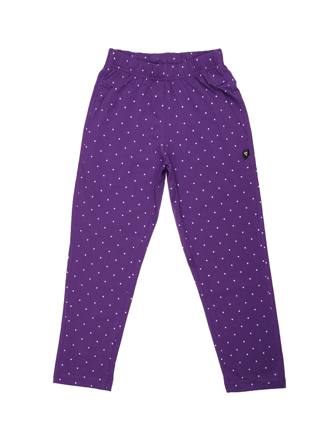 

PROTEENS Girls Printed Cotton Track Pants, Violet