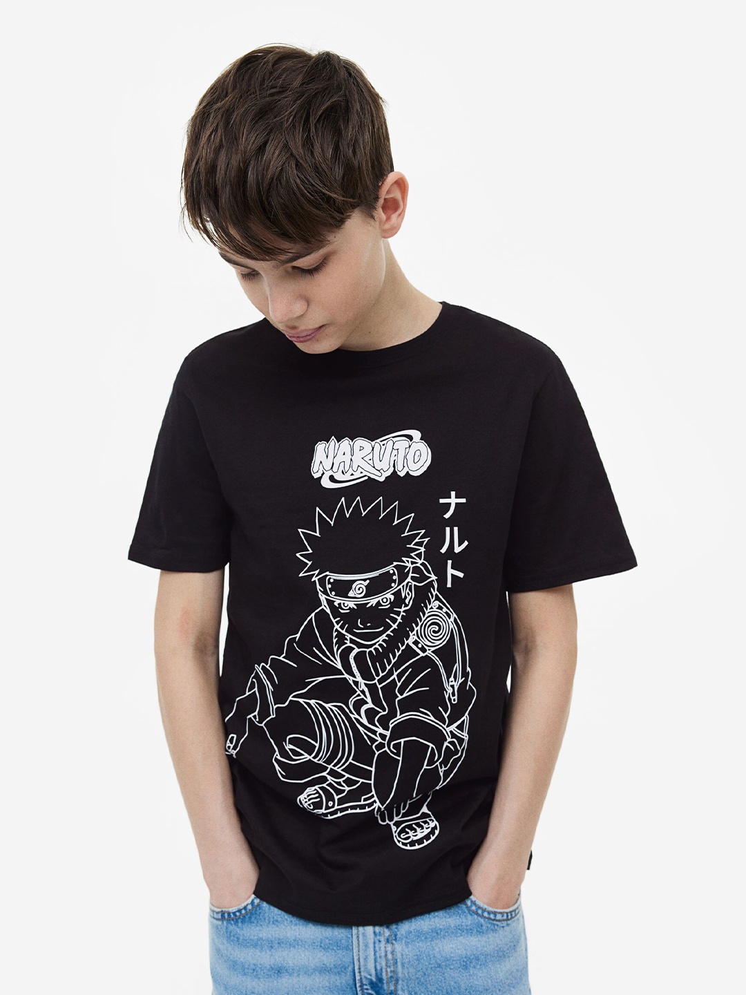 

H&M Boys Printed T-Shirt, Black
