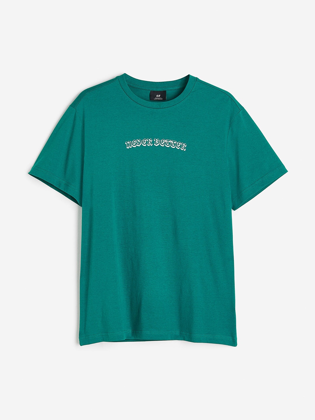

H&M Men Regular Fit Printed T-Shirt, Turquoise blue