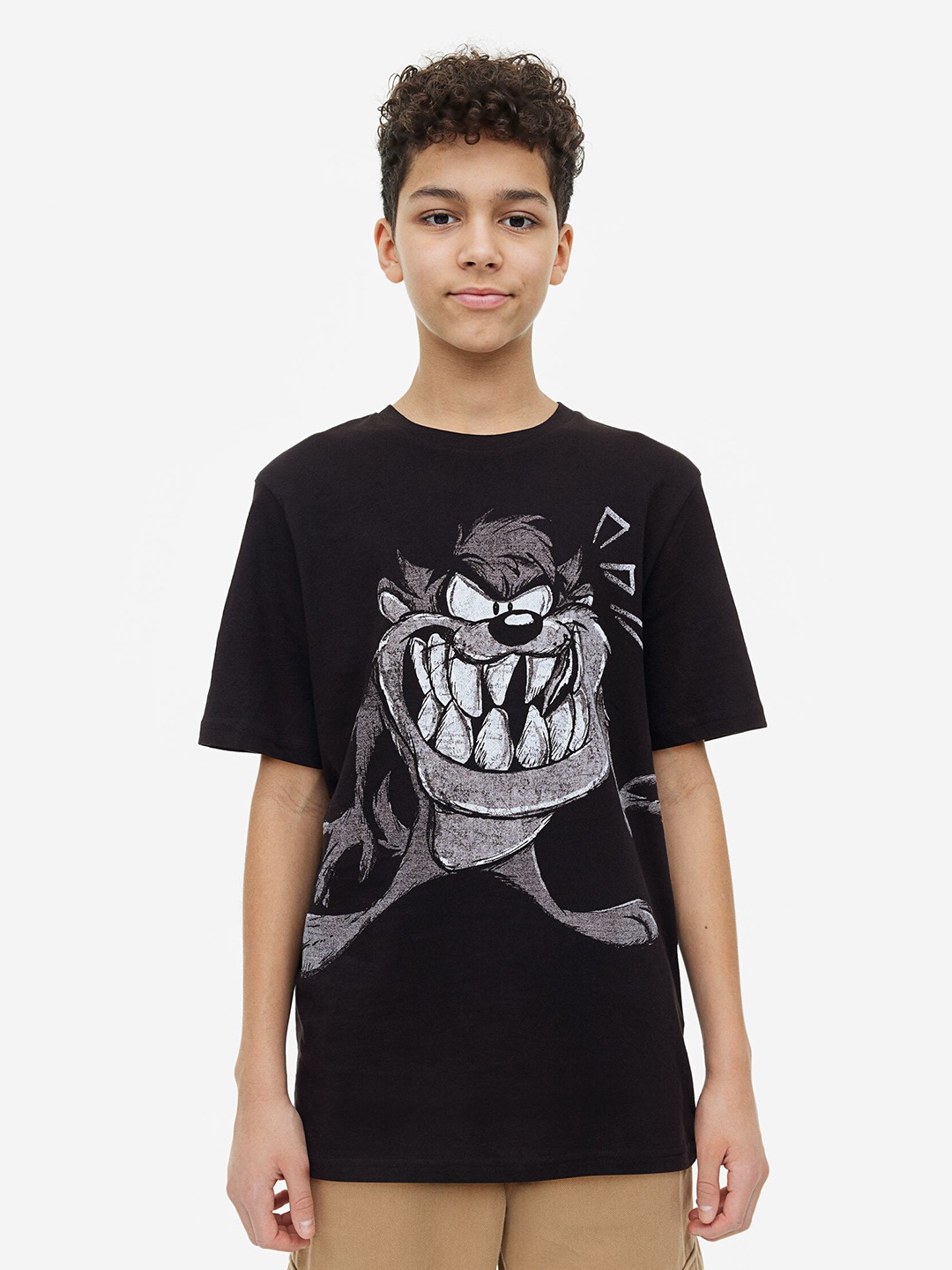 

H&M Boys Printed T-Shirt, Black