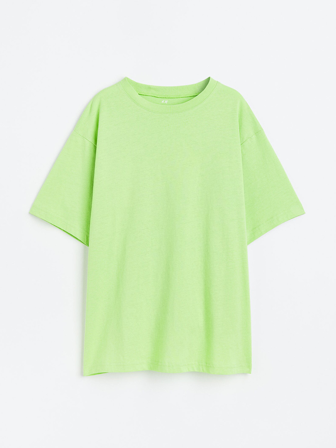 

H&M Girls Cotton Jersey T-Shirt, Lime green