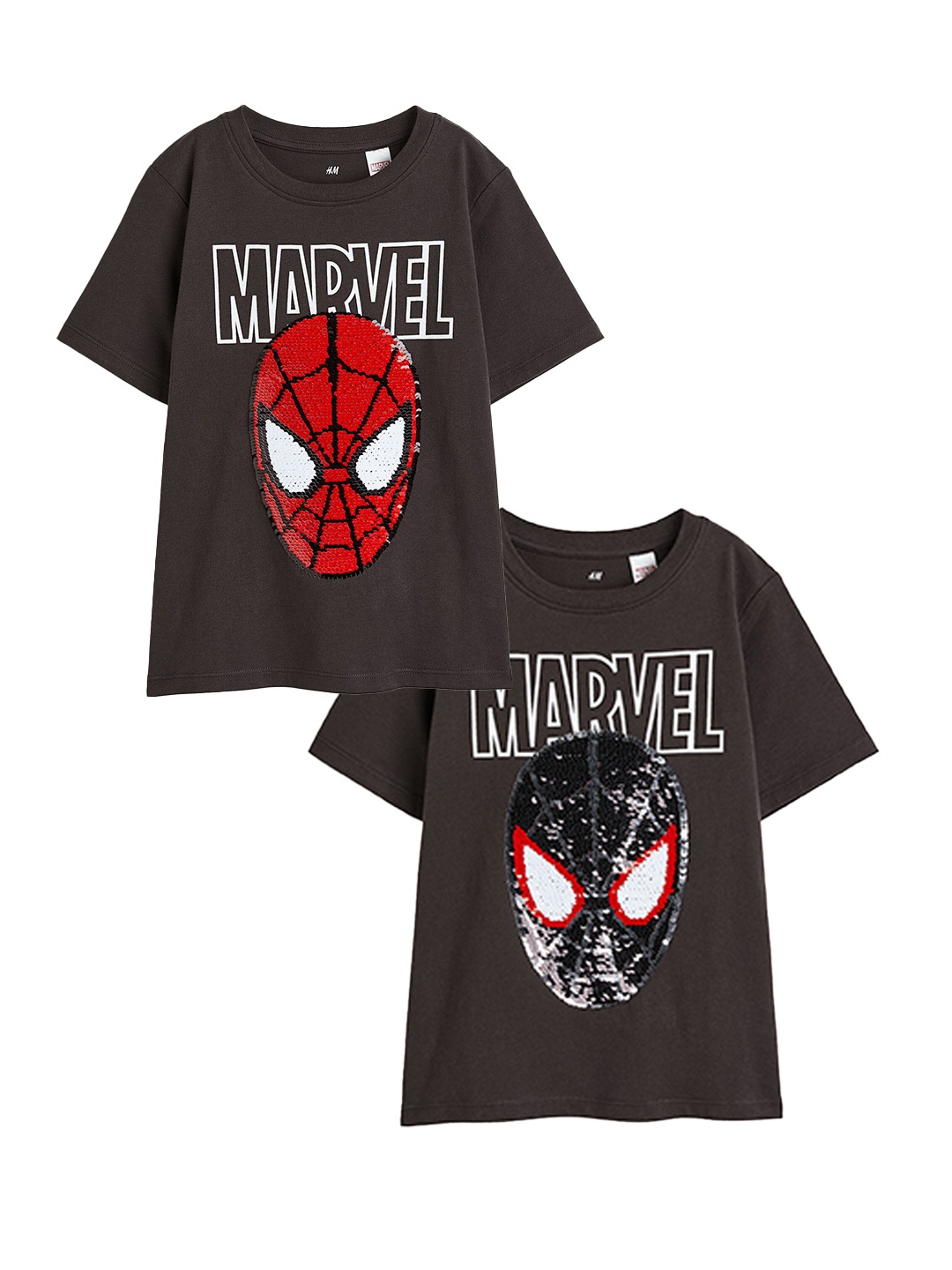 

H&M Boys Reversible-Sequin T-Shirt, Black