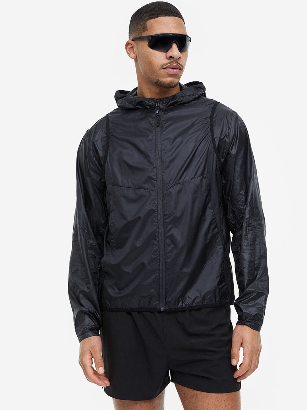 

H&M Men Lightweight Running Gilet, Black
