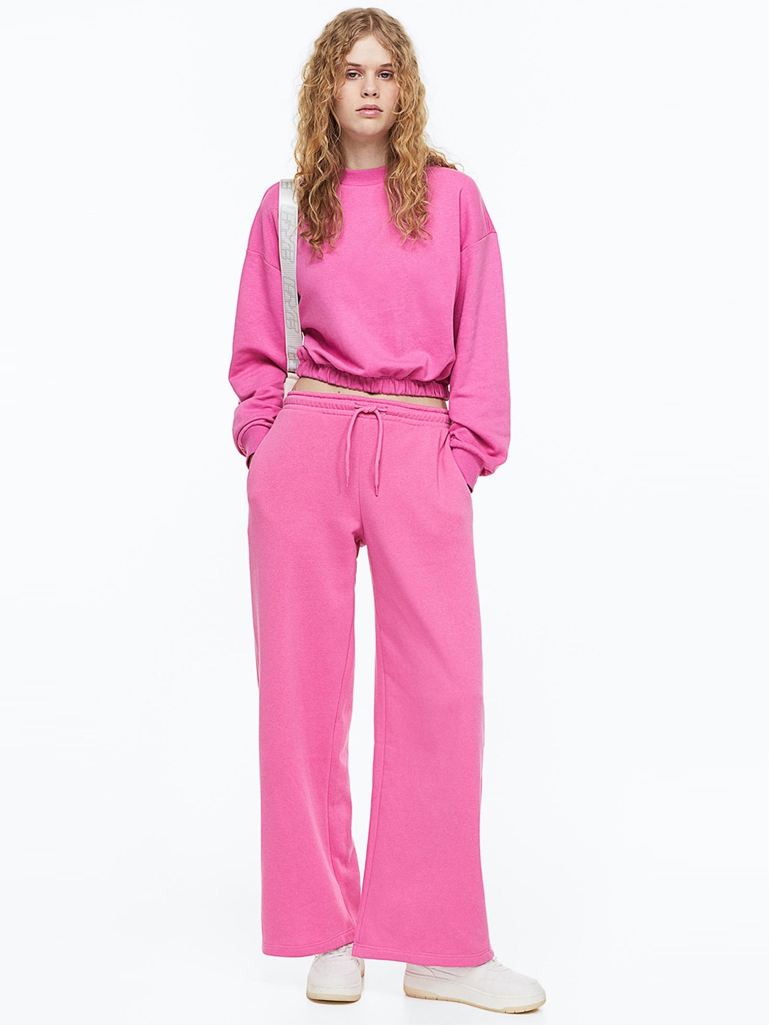 

H&M Women Straight Joggers, Pink