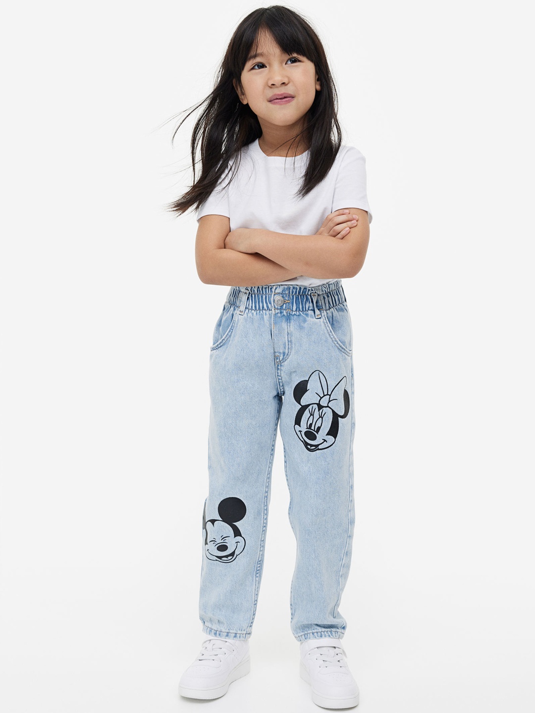 

H&M Girls Relaxed Fit Trousers, Blue