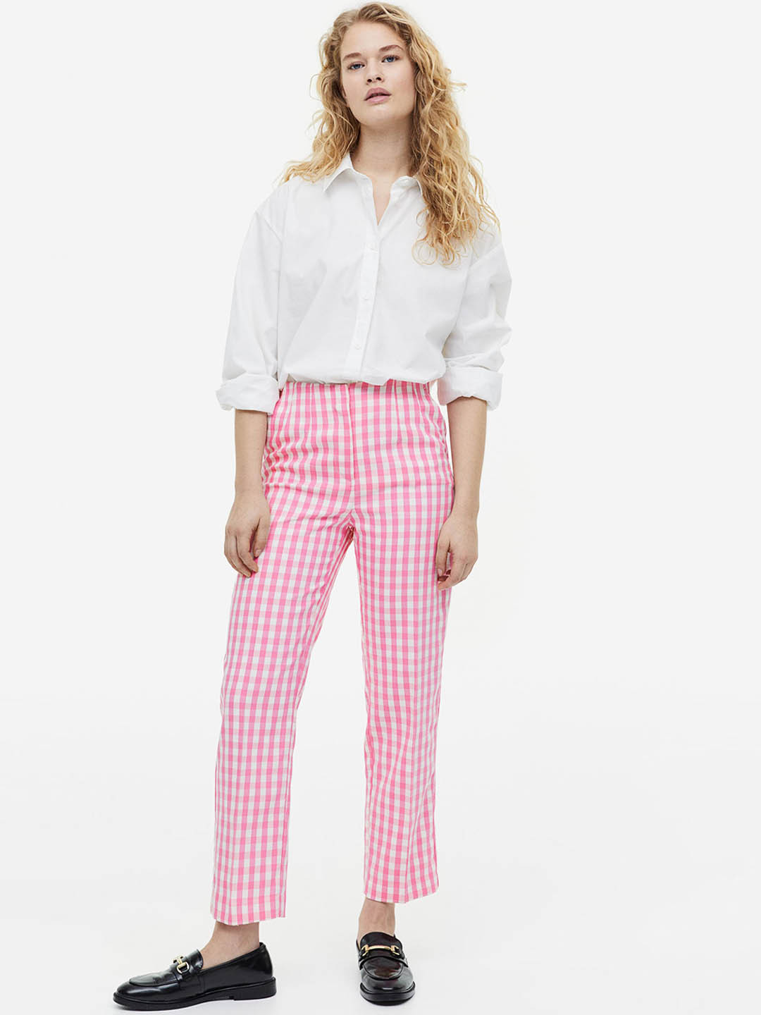 

H&M Women Tapered Trousers, Pink