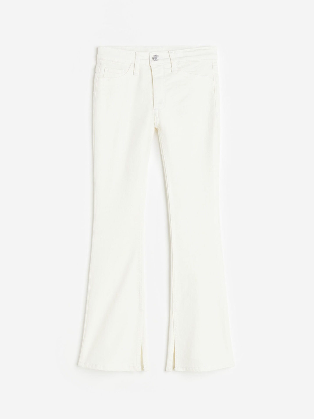 

H&M Girls Superstretch Flare Fit Jeans, White