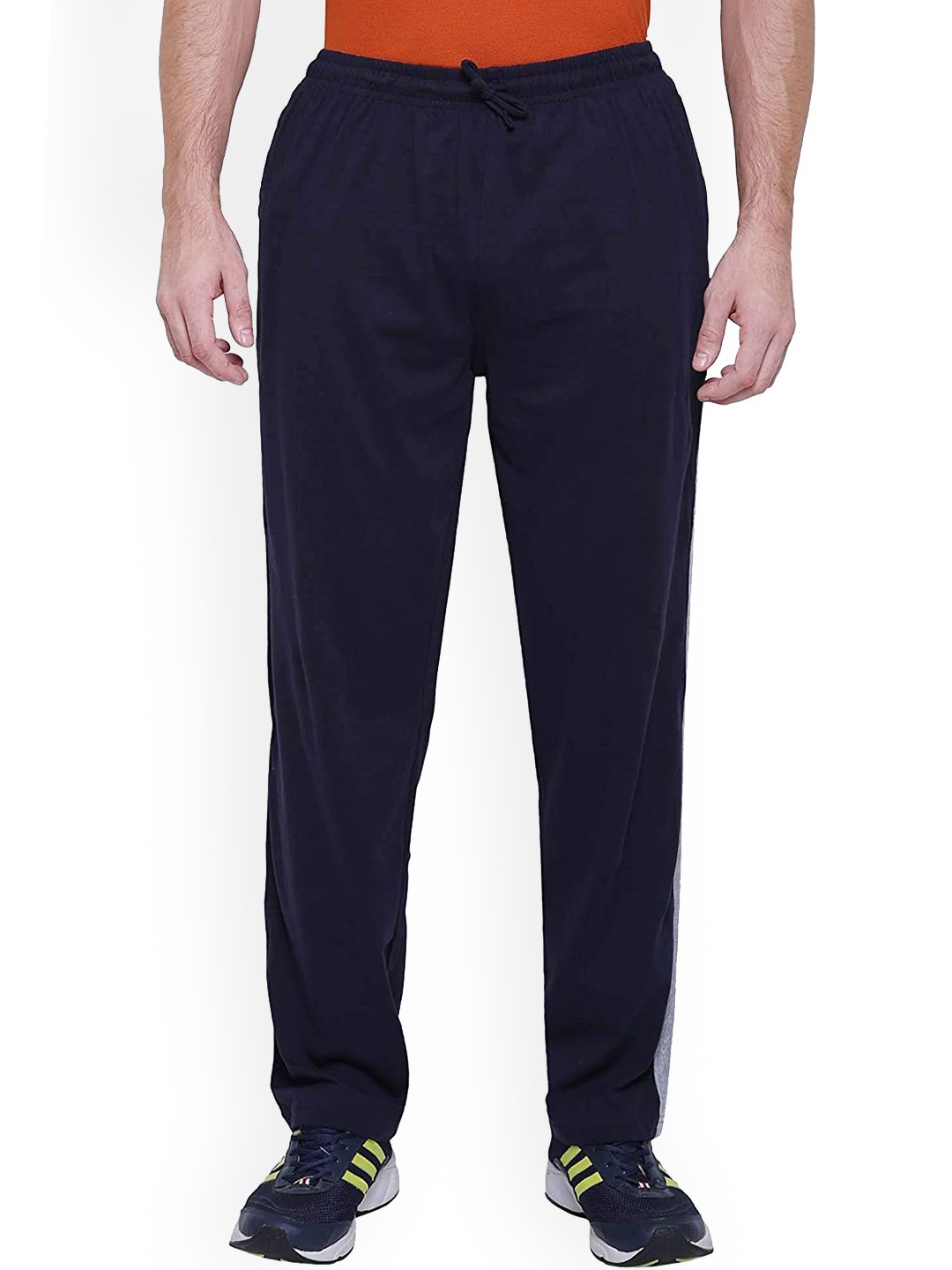 

PROTEENS Men Cotton Track Pants, Blue