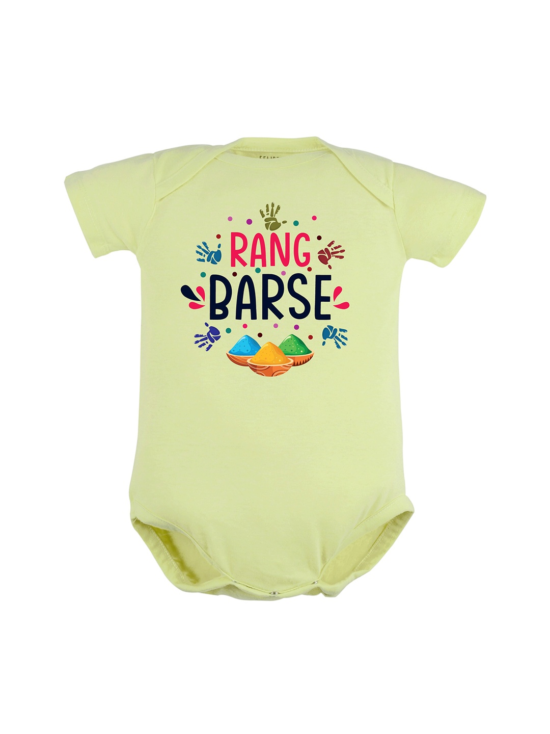 

FFLIRTYGO Infants Typography Printed Pure Cotton Bodysuit, Green