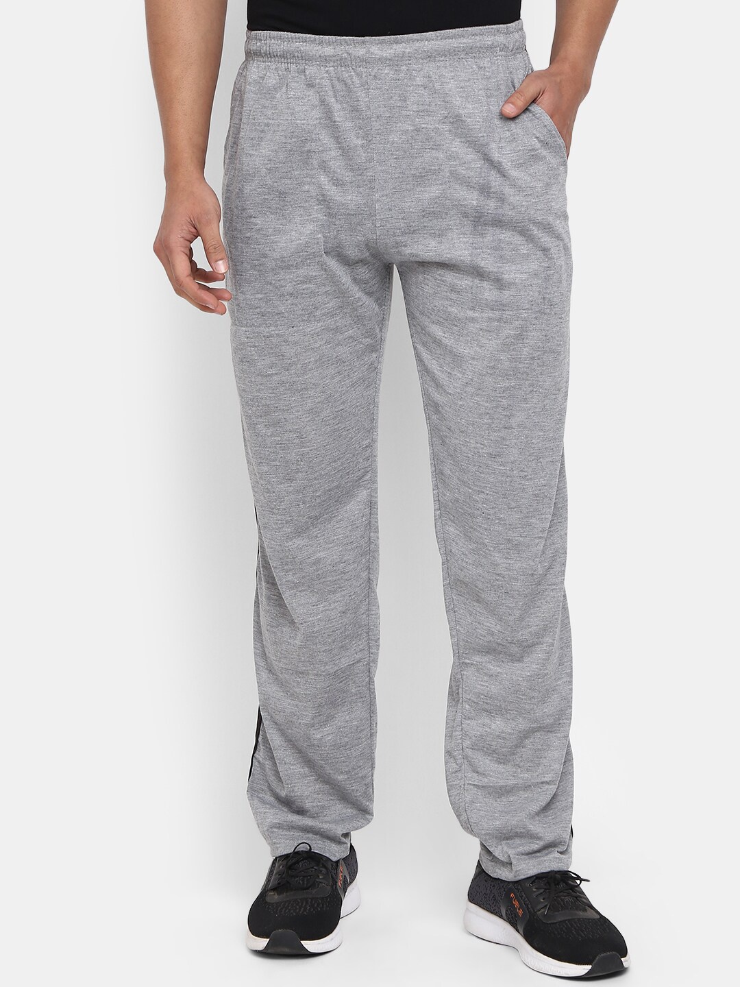 

V-Mart Men Cotton Track Pants, Grey