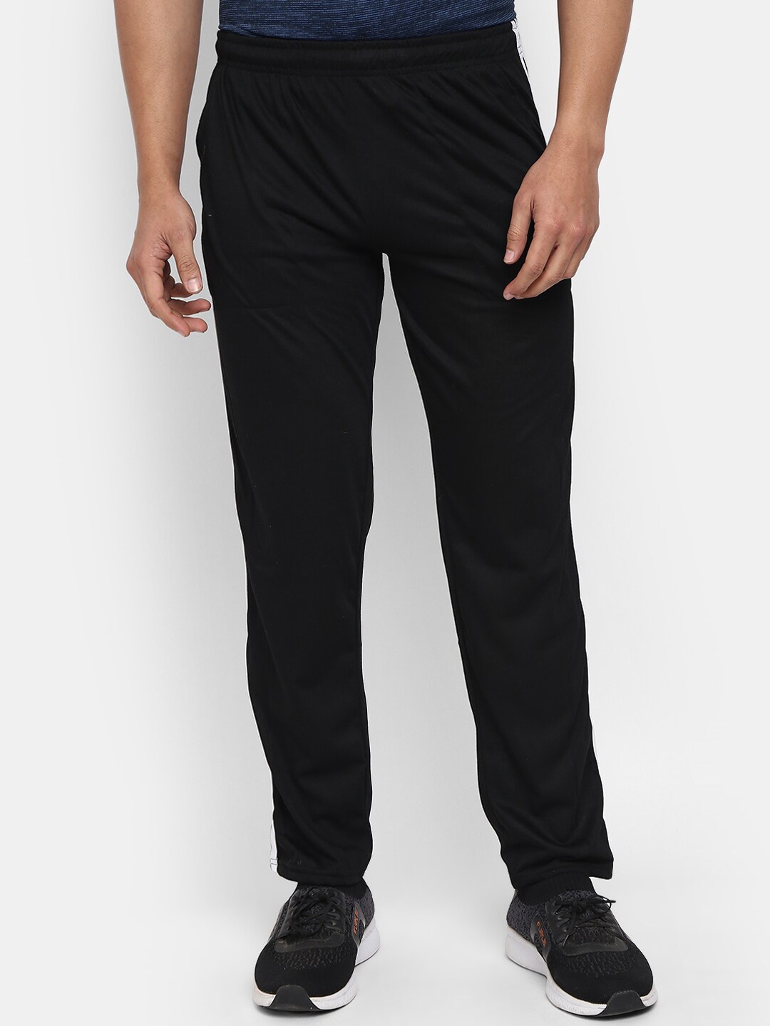 

V-Mart Men Mid-Rise Track Pants, Black