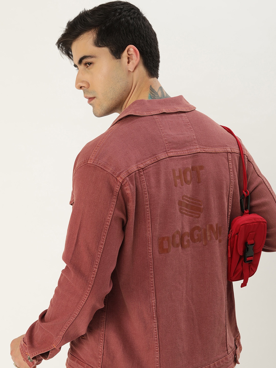 

Kook N Keech Men Printed Tailored Jacket, Coral