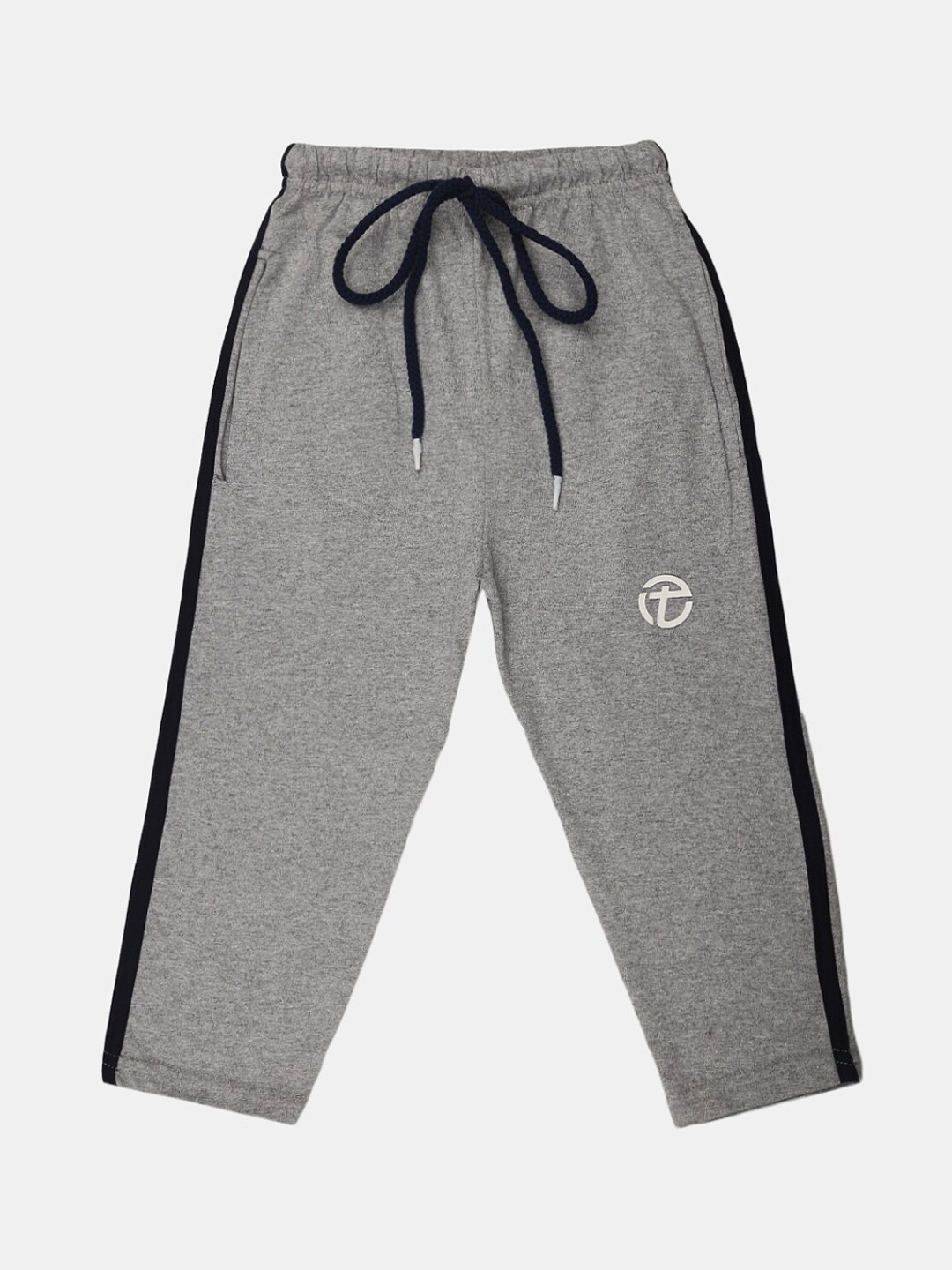 

V-Mart Boys Mid-Rise Lounge Pants, Grey melange