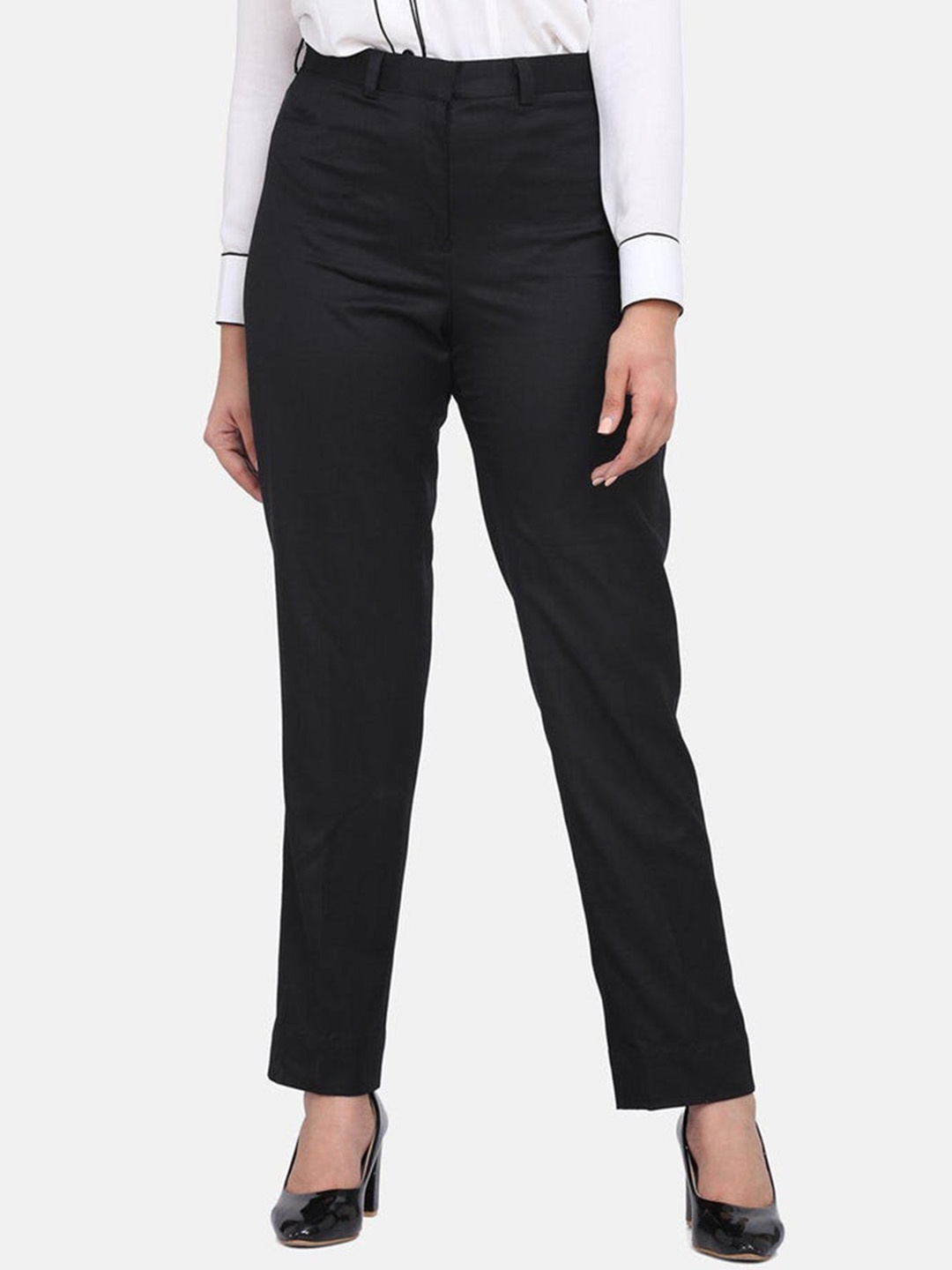 

PowerSutra Women Formal Trousers, Black