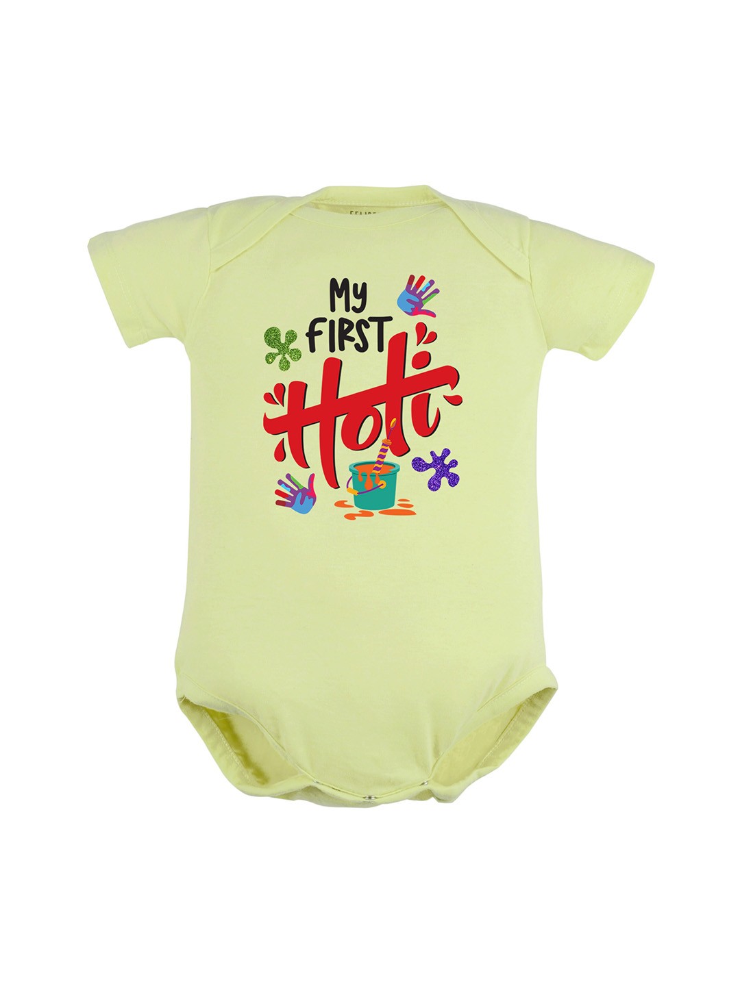 

FFLIRTYGO Infants Printed Cotton Romper, Green