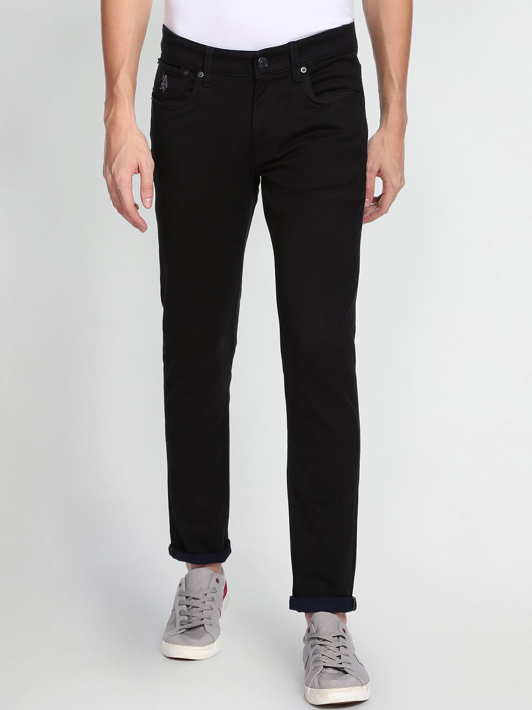 

U.S. Polo Assn. Denim Co. Men Mid Rise Slim Fit Jeans, Black