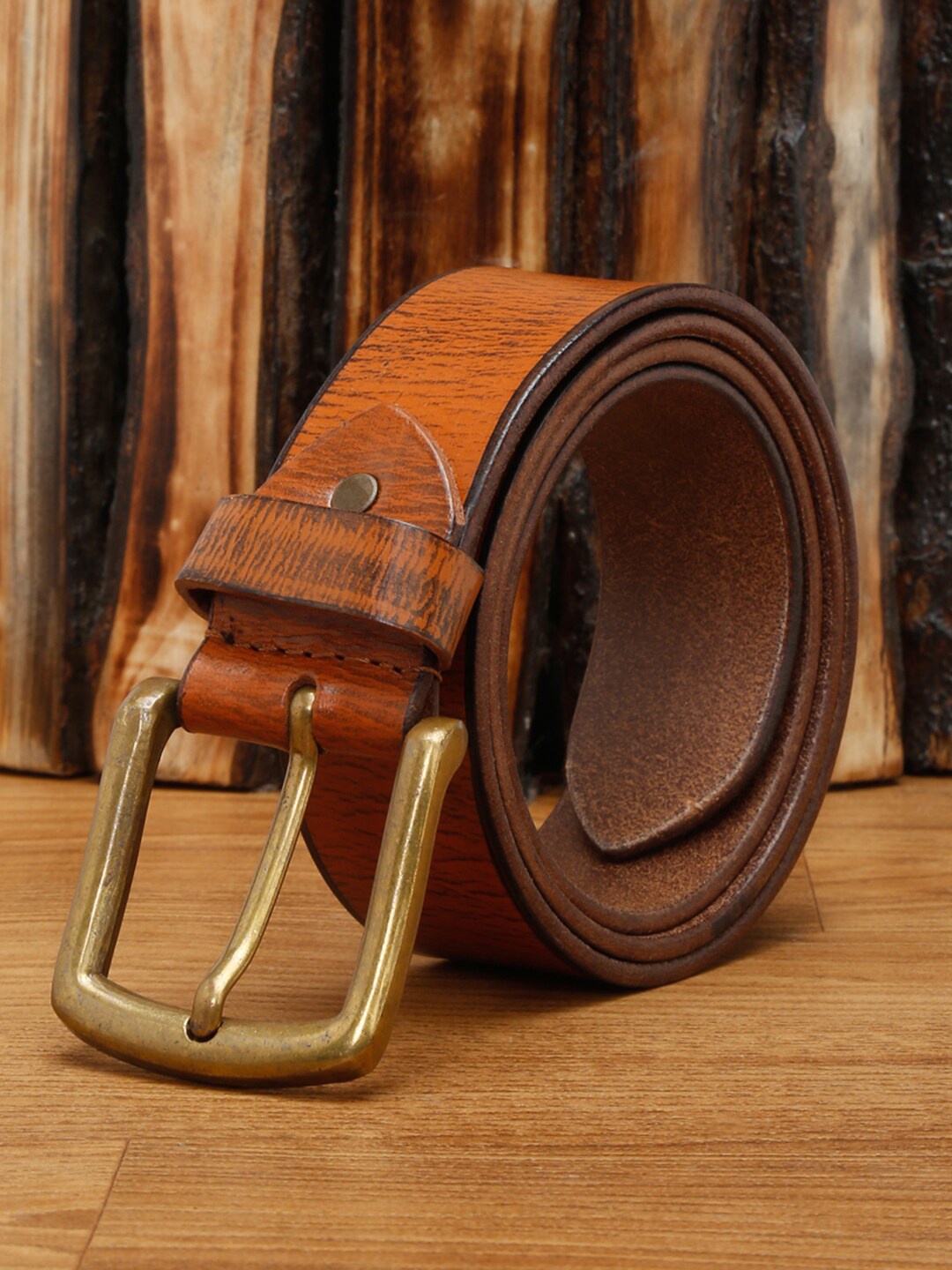 

LOUIS STITCH Men Premium Leather Casual Belt, Tan