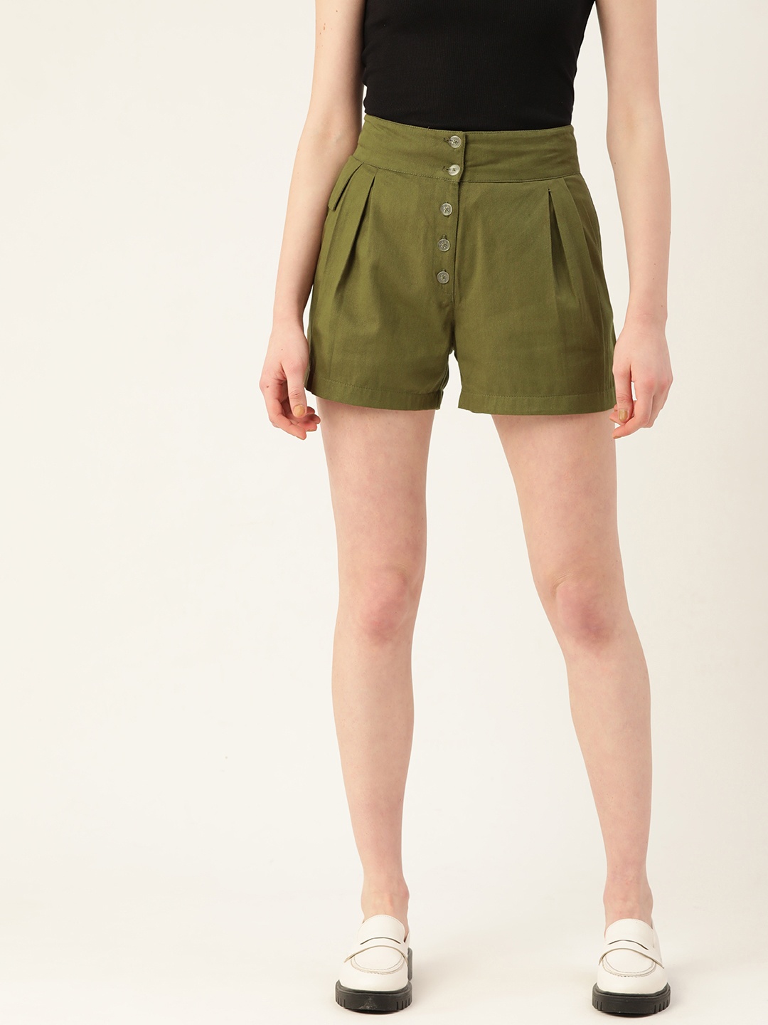 

Alsace Lorraine Paris Solid Shorts, Olive