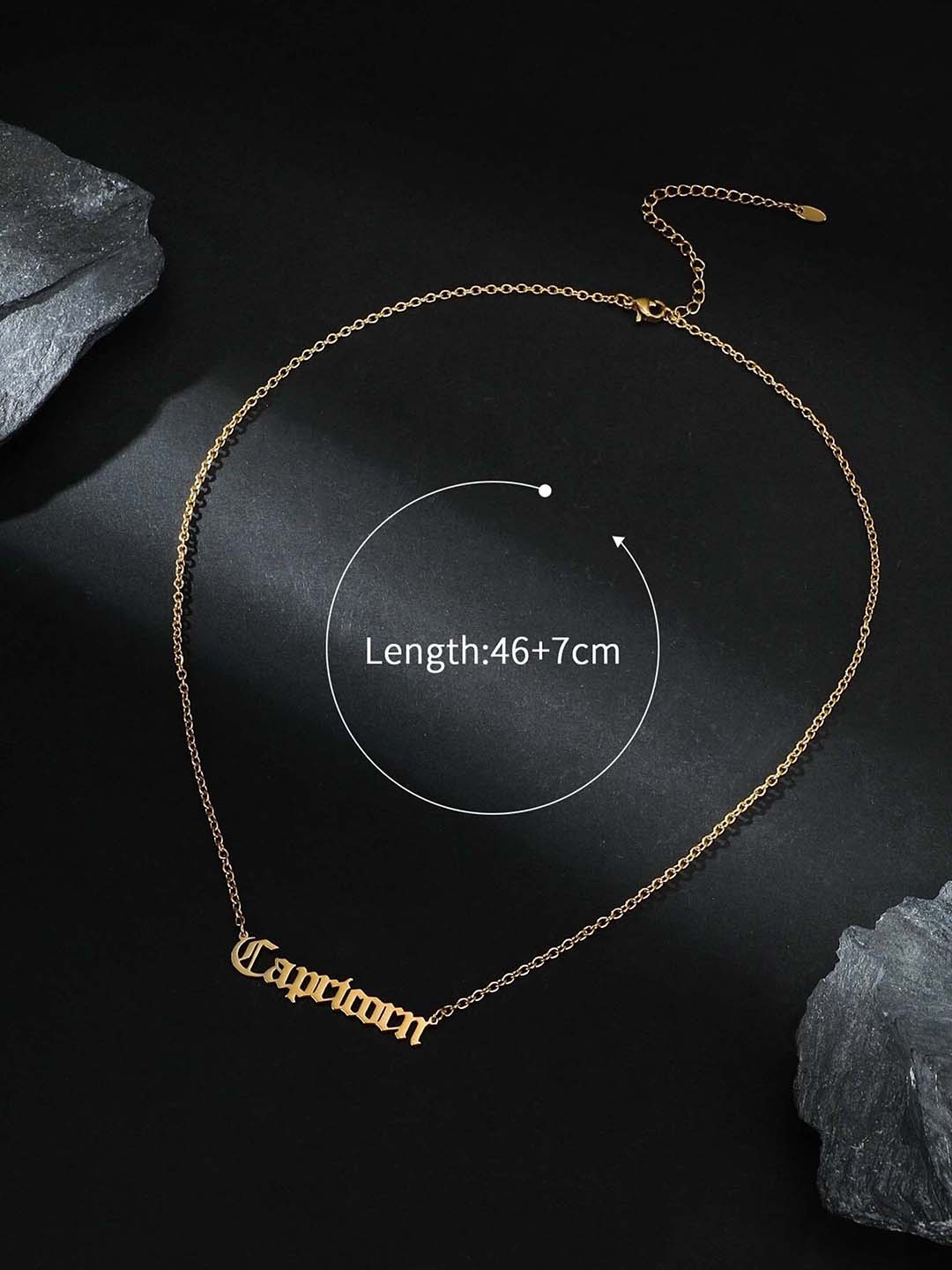 

Pinapes Women Gold-Plated Capricorn Necklace