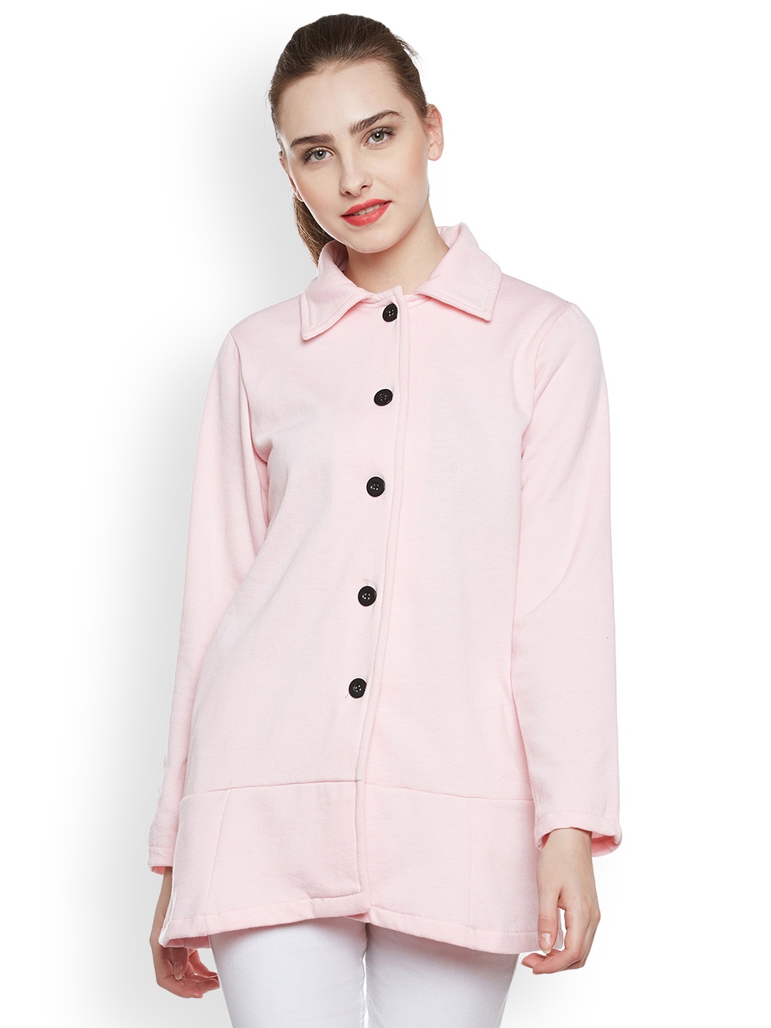 

Belle Fille Women Pink Overcoat