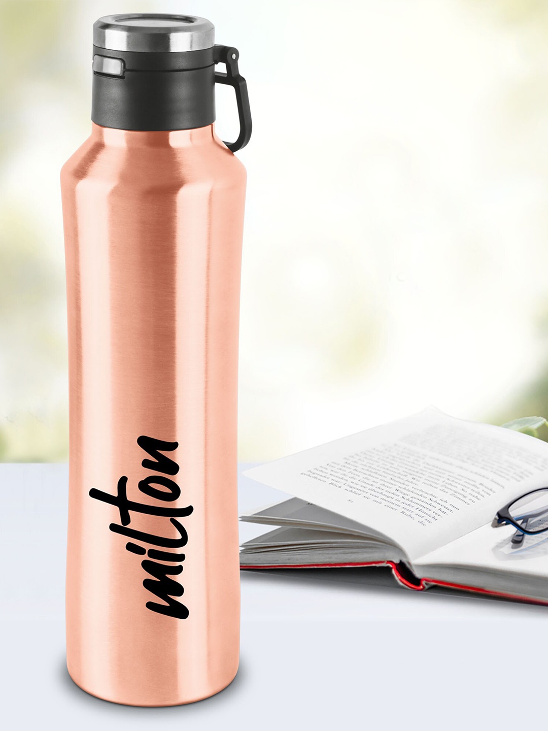 

Milton Gulp 1100 Rose Gold Thermosteel 24 Hours Hot Or Cold Water Bottle 940 ml