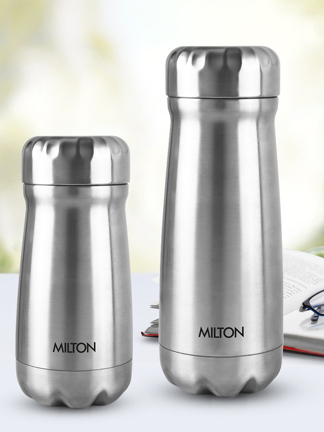 

Milton All Rounder 650 Thermosteel Hot & Cold Flask Water Bottle 620 ml, Silver