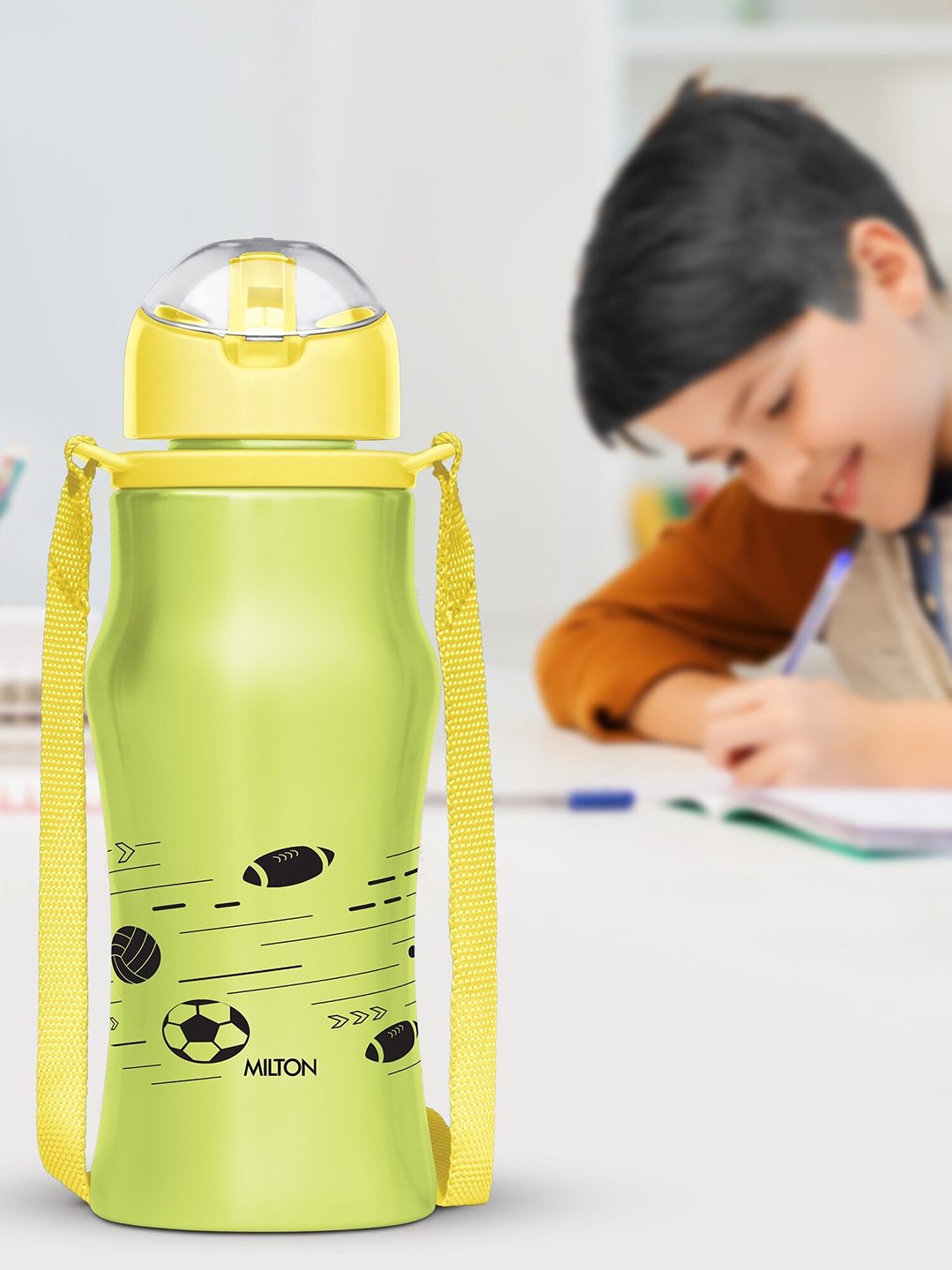 Milton Gaiety 450 Green Stainless Steel Water Bottle 415 ml