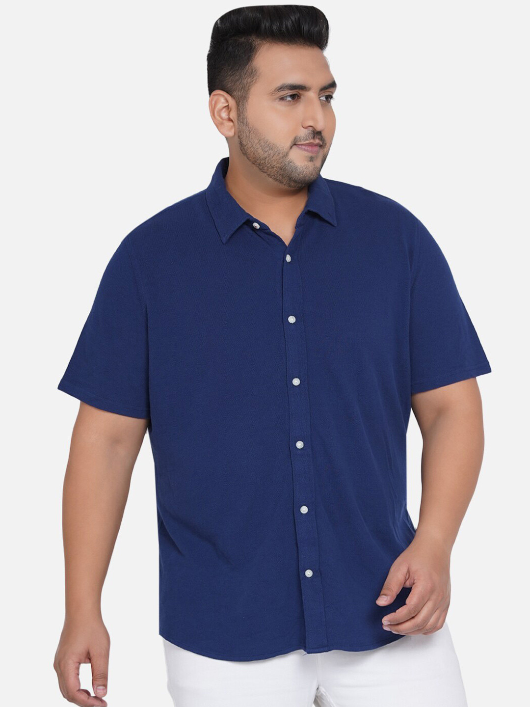 

Santonio Men Classic Casual Shirt, Navy blue