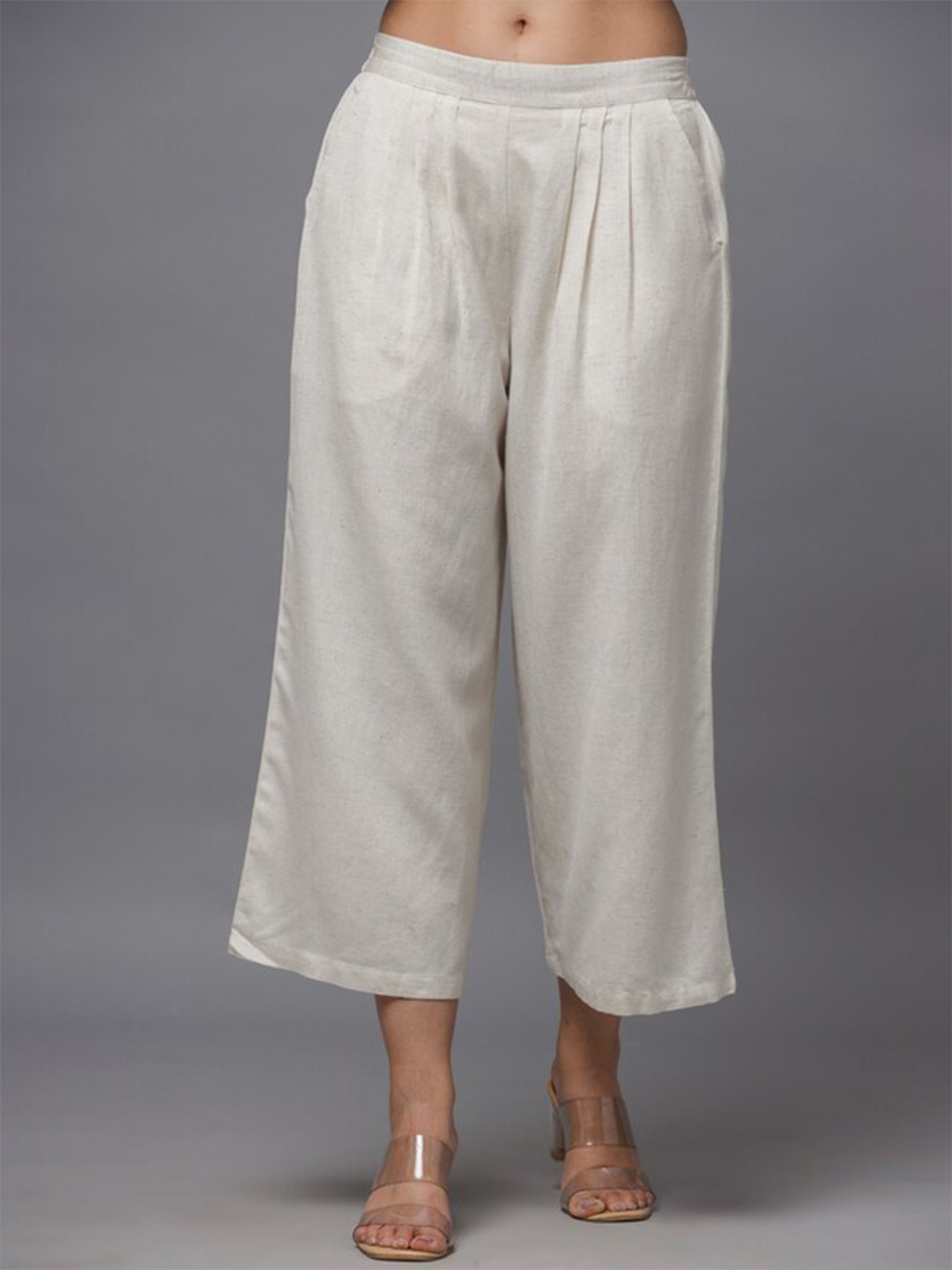 

Juniper Women Wide leg Slip On Palazzo, White
