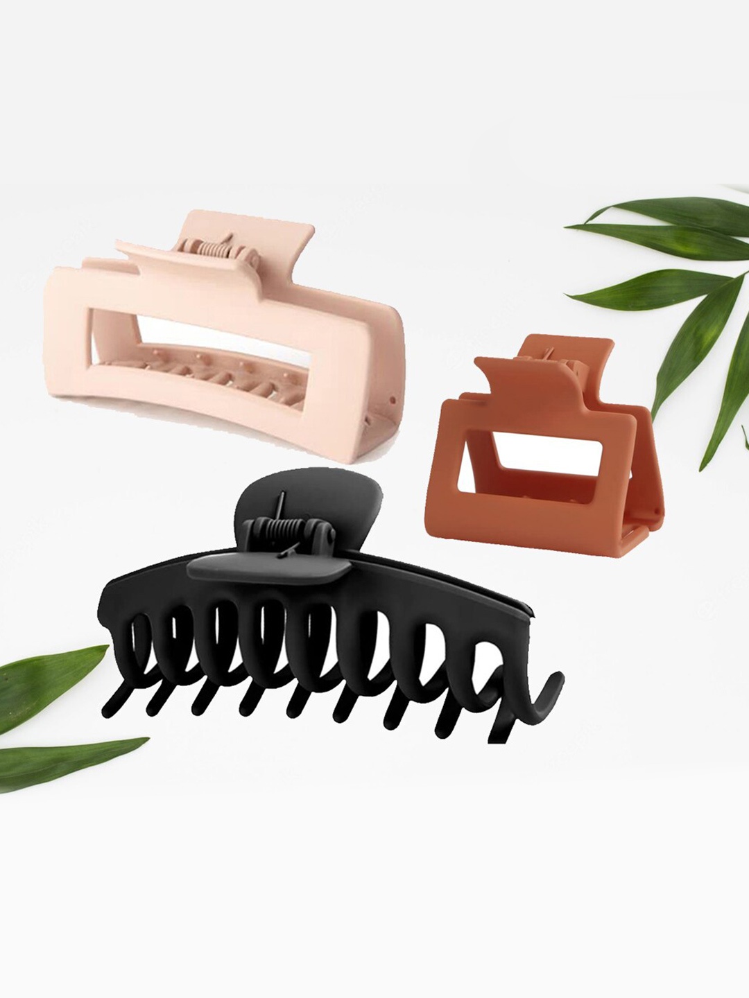 

FIMBUL Women Set of 3 Hair Claw Clip, Black